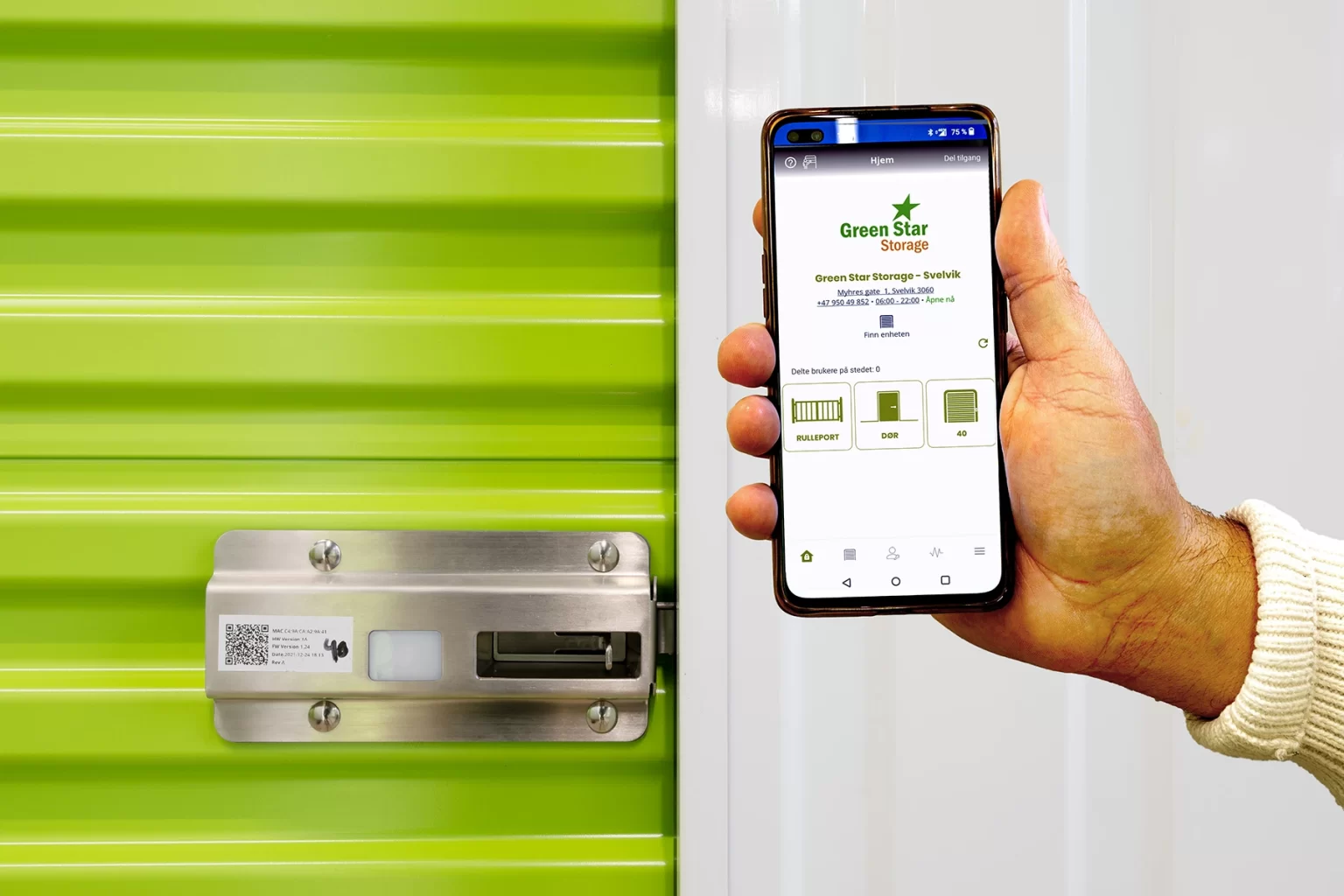 Green Star Storage minilagre: lagerlokale for enkeltpersoner eller fimaer med mobil nøkkel!